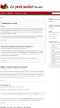 Mobile Screenshot of lepetitatelier.be